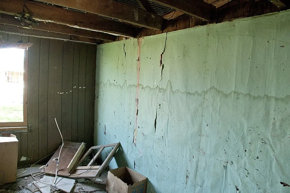 Water Damage Restoration contractor working in a residential home